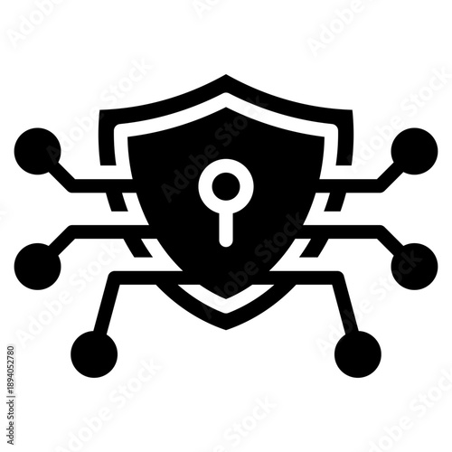Cybersecurity Shield Icon