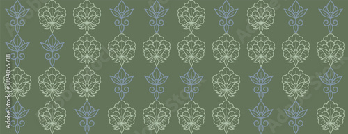 Elegant seamless floral pattern repeat vector background for modern fashion textile design wallpaper fabric print wrapping paper branding surface pattern timeless style