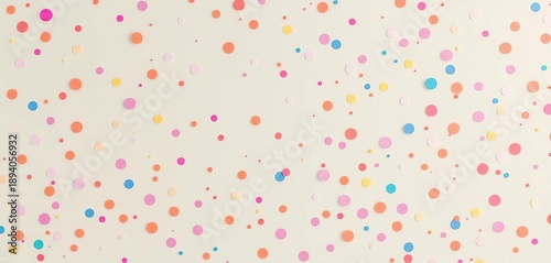 Pastel-toned background with scattered colorful dots, creating a playful, whimsical texture, whimsical, cheerful