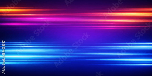 Abstract blue and colorful background featuring digital motion lines and a glowing gradient texture with artistic light waves for a modern wallpaper design