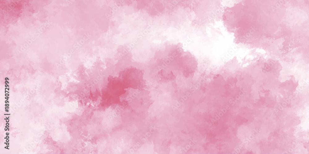 Fototapeta premium Abstract beautiful decorative and lovely soft pink grunge watercolor texture background design. watercolor smoke background texture. fantasy smooth light pink watercolor paper textured background.