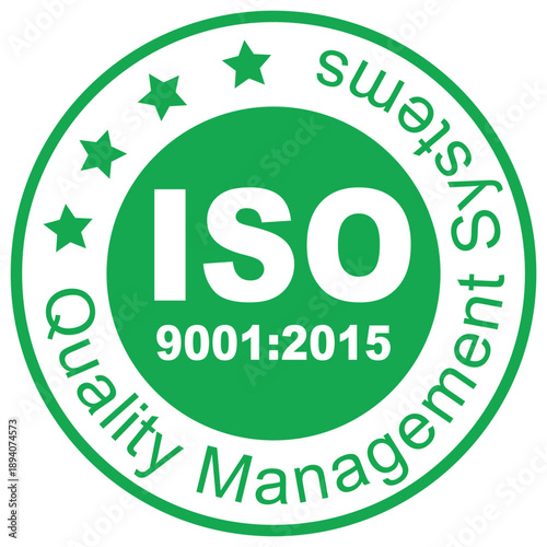 ISO 9001:2015 certified symbol vector illustration, ISO 9001 logo certification, Certified Company Certificate ISO Blue vector, Quality Certificate, iso mark certification, Certified Company, Quality