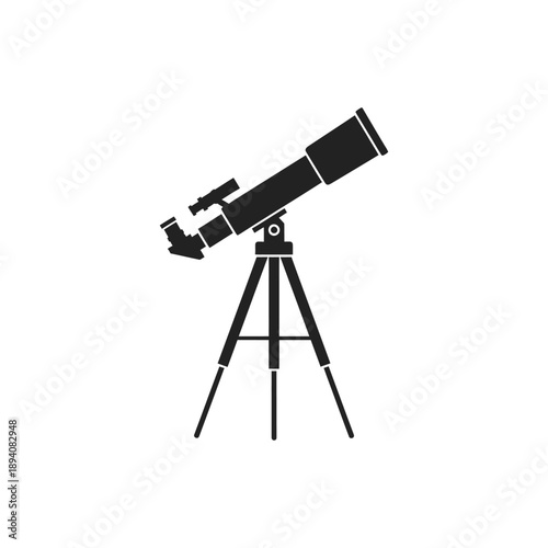 Telescope Silhouette on Tripod