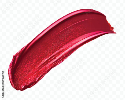 abstract 3d smooth glossy lipstick or paint swatch smear smudge in different color style isolated on white background