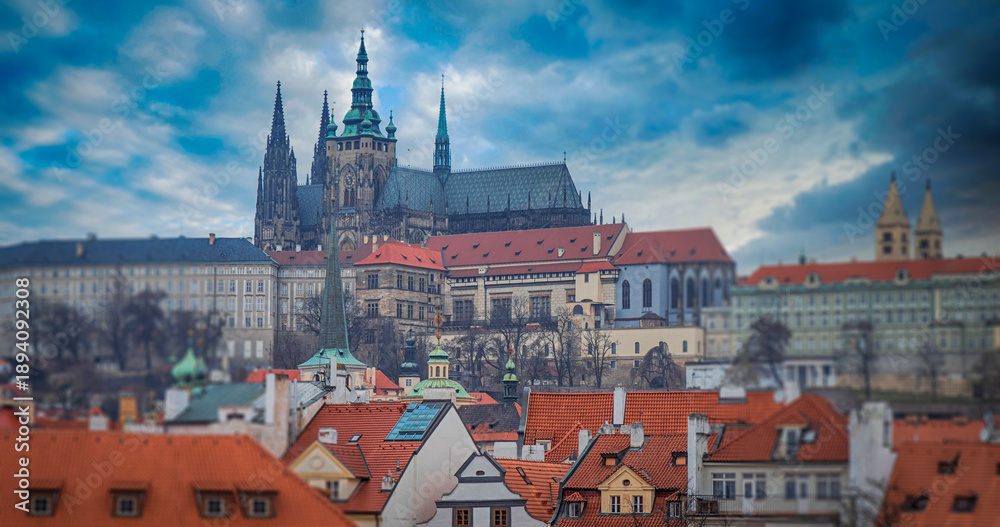 Obraz premium ancient streets of Prague
