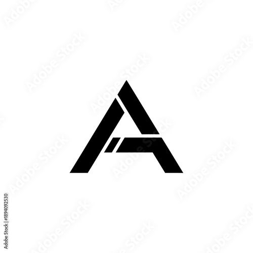 Free Download letter a made of triangles - GFXLoad