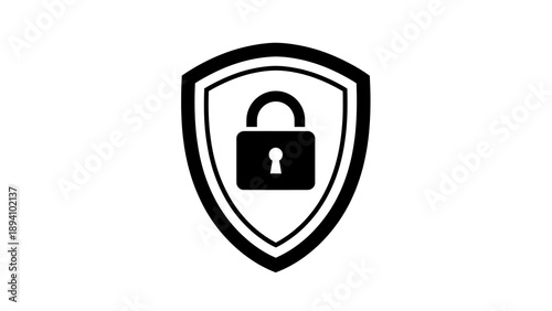 Shield with lock icon