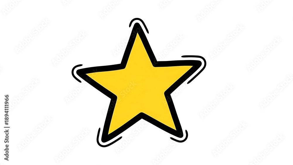 Obraz premium Yellow Star Icon
