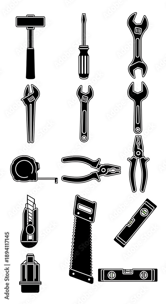 Fototapeta premium Collection of various hand tools.