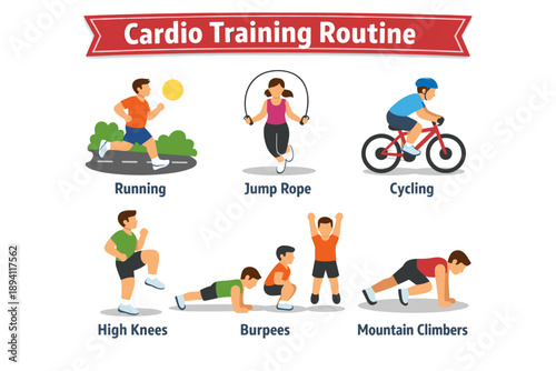 Cardio training routine: exercises for fitness and health