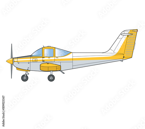 Amerikanisches Schulflugzeug