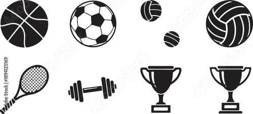 Assorted sports equipment