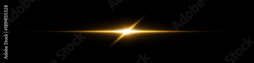 Bright horizontal beam of light on black background. Glowing laser effect creating futuristic and sci-fi aesthetics.
Suitable for technology, energy, speed and digital design themes.