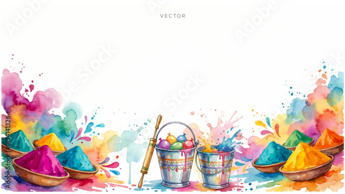 Colourful festival background for indian holi.
