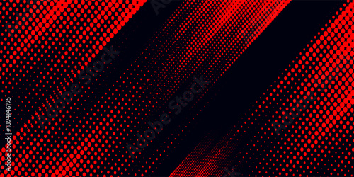 Halftone dots red and blue color pattern gradient grunge texture background. Dot pop art comic sport style vector illustration. modern background.