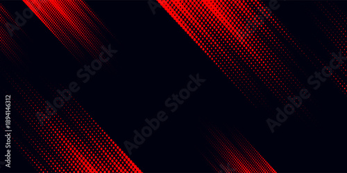 Halftone dots red and blue color pattern gradient grunge texture background. vector.