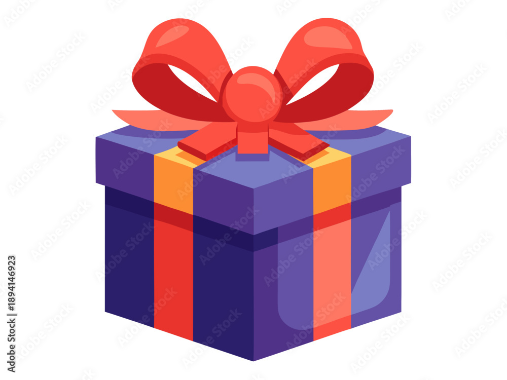 Obraz premium gift box isolated on white