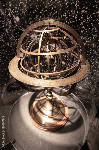 Brass Armillary Sphere Model, Heliocentric System