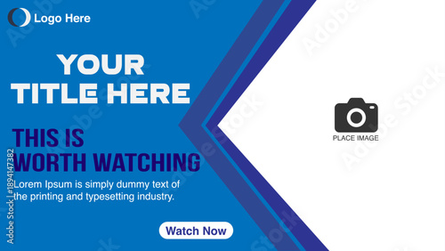 Modern Video Thumbnail Template for Social Media Promotion