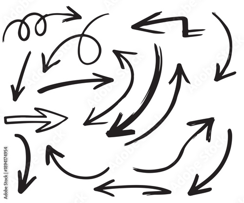 Chaotic arrows in motion