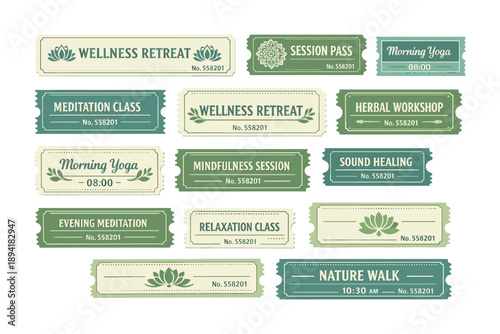 Wellness retreat tickets for meditation and yoga sessions