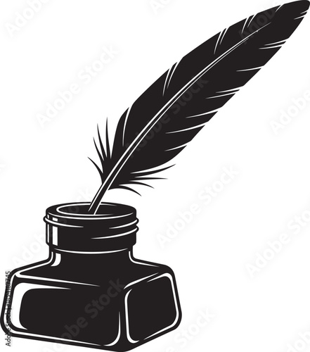 Classic writing instrument isolated on transparent background