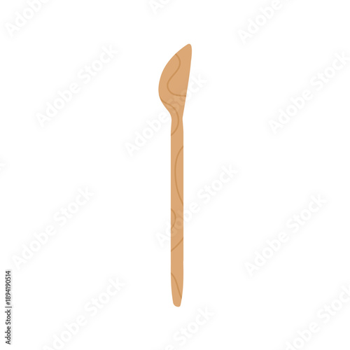  Modern pottery tools. Wooden tools for clay sculpture equipment. Vector illustration