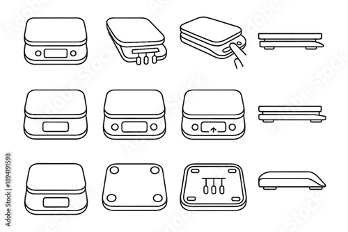 Measuring touch unit edge digital base icon screen rounded icons scale control