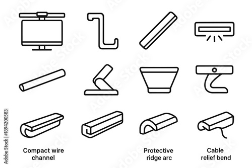 Plate light icon diffuser relief vector hinge bracket rubber screen attachment