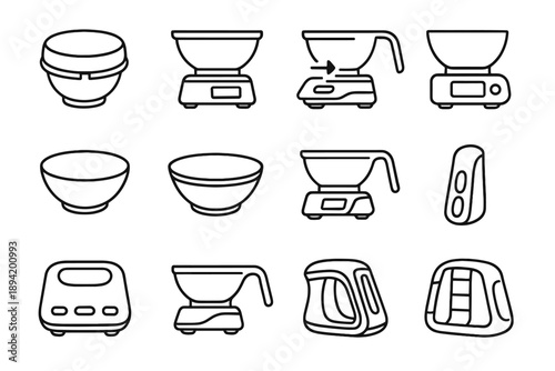 Structural shade detachable handle bump icon rim attachment bowl vector row cavity