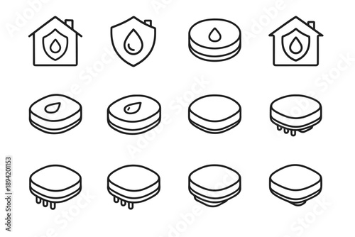 Arc underside icon slope plate home boundary fringe vector highlight shading smart