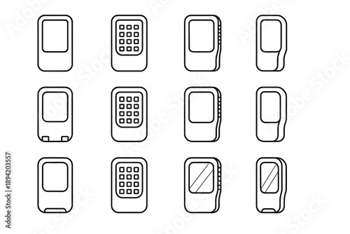 Boundary led vector ridge icon highlight rod tilt base tile portable structural