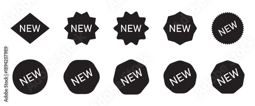 sale price stickers and labels, star and rosette, sunburst, callout and splash, stamp and tag badges.