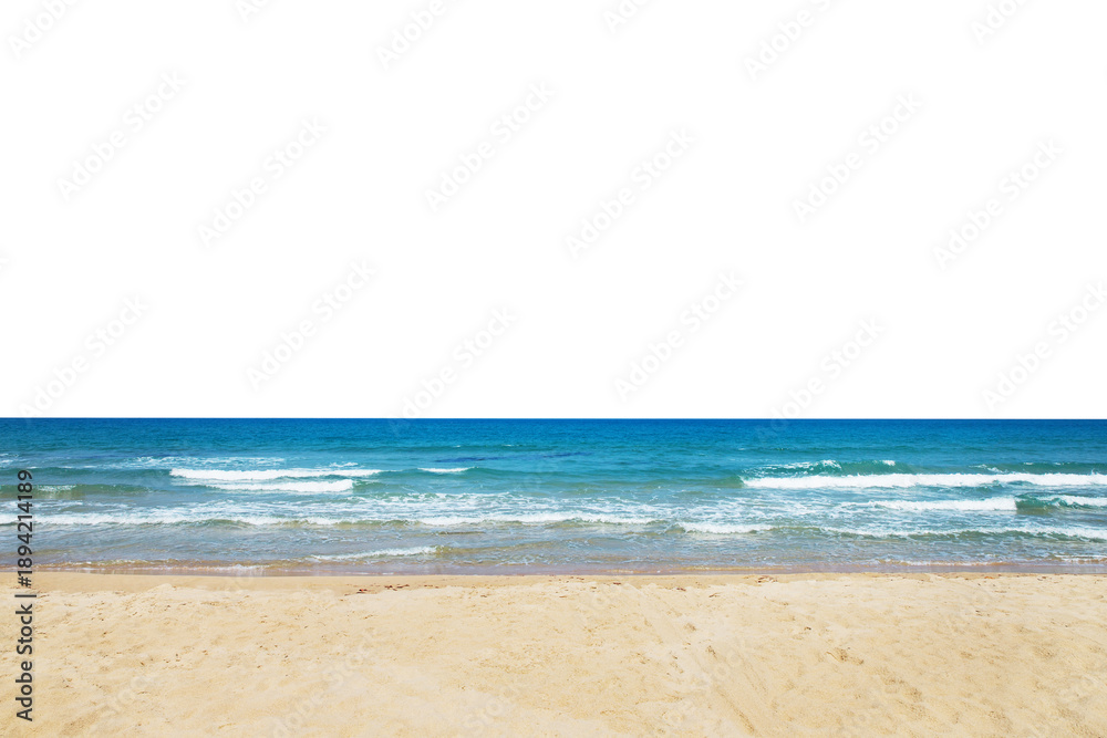 Fototapeta premium blue sea isolated on white background