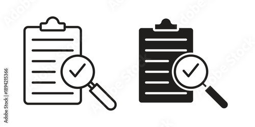 Compliance icon in a simple line art style. EPS10