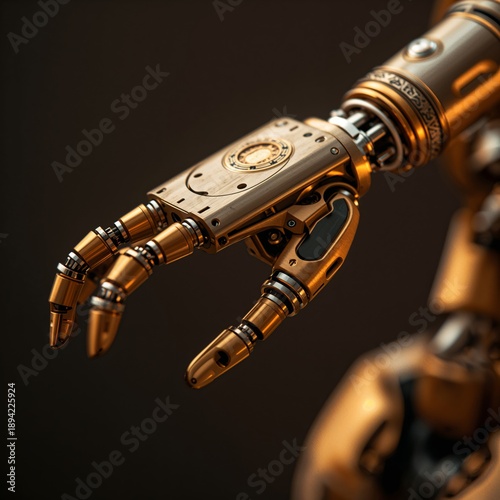 Robotic Hand Reaching out Computer Generated at a Studio in 2023