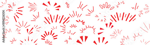 line sparkle vector set, comic style decorative lines, burst effects, and dynamic radial patterns in black for enhancing illustrations, comics, and graphic designs with energetic visual elements