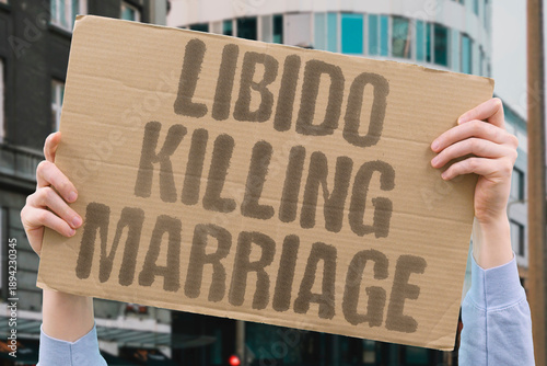 Tableau sur toile "Libido Killing Marriage" Desire mismatch destroys partnerships