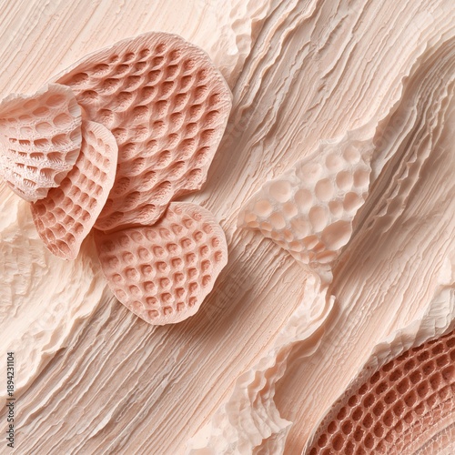 Textures of Soft Materials on a Surface With Various Shapes and Patterns Seen...