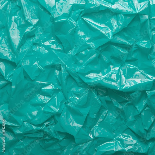 Colorful Crumpled Plastic Wrap Creates an Interesting Texture and Visual Pattern