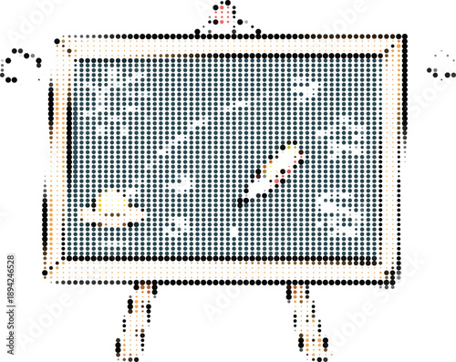 Simple Art Board Illustration