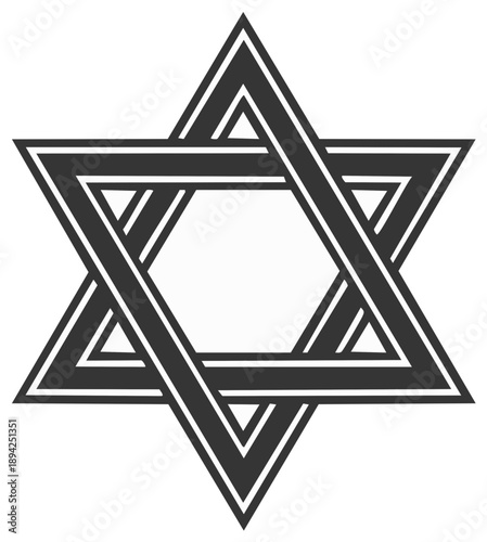 Geometric representation of the Star of David symbol