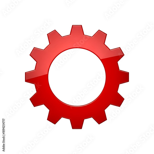 Wallpaper Mural Industrial Red Gear Wheel Machine Part On Isolated Transparent Background Torontodigital.ca