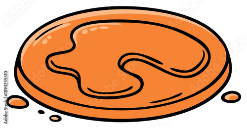 Caramel Candy Cartoon Graphic Illustration Sweet Dessert