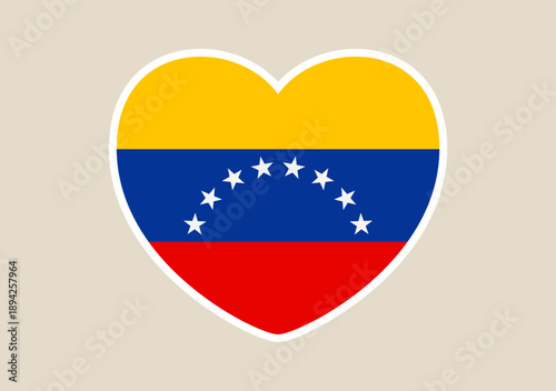 Venezuelan Flag Design Displayed in a Patriotic Heart Shape, Symbolizing National Pride and Love for South American Nation. Free Download Venezuelan Flag Design Displayed in a Patriotic Heart Shape, Symbolizing National Pride and Love for South American Nation. - GFXLoad