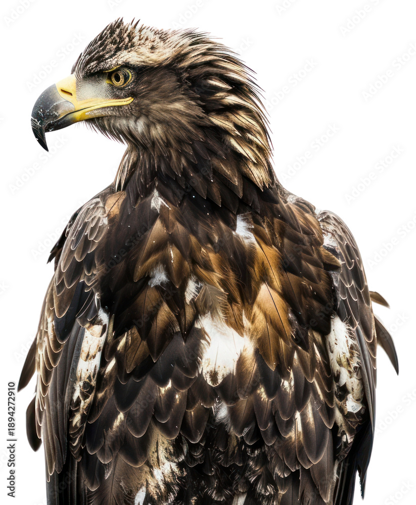 Obraz premium PNG Majestic eagle with sharp gaze