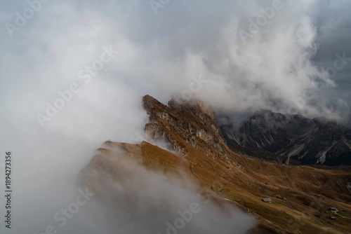 Photography fog in the mountains
