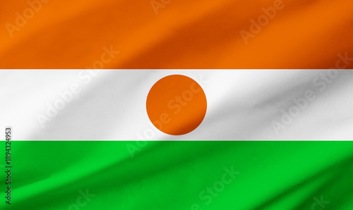 Niger flag background with waving fabric texture Free Download Niger flag background with waving fabric texture - GFXLoad