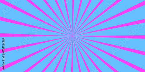 Twisted rays of rosy sunset. Vortex pinwheel pattern. Pink circus, carnival or festival background. Strawberry bubble gum, sweet lollipop candy, ice cream texture.