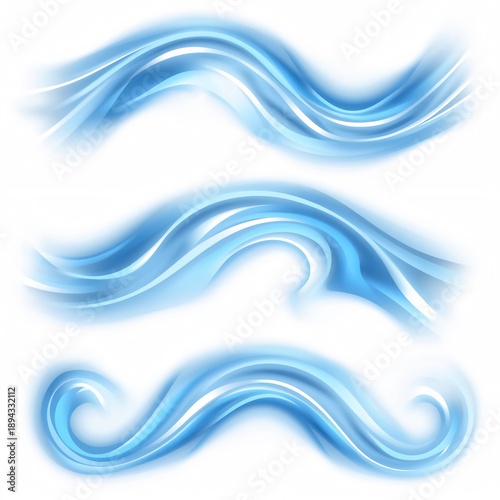 abstract blue waves